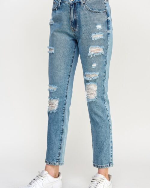 high rise distressed relaxed straight