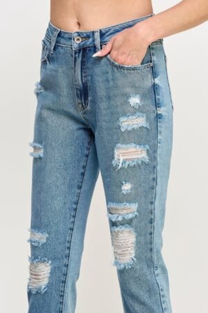 High Rise Distressed Relaxed Straight High Rise Distressed Relaxed Straight