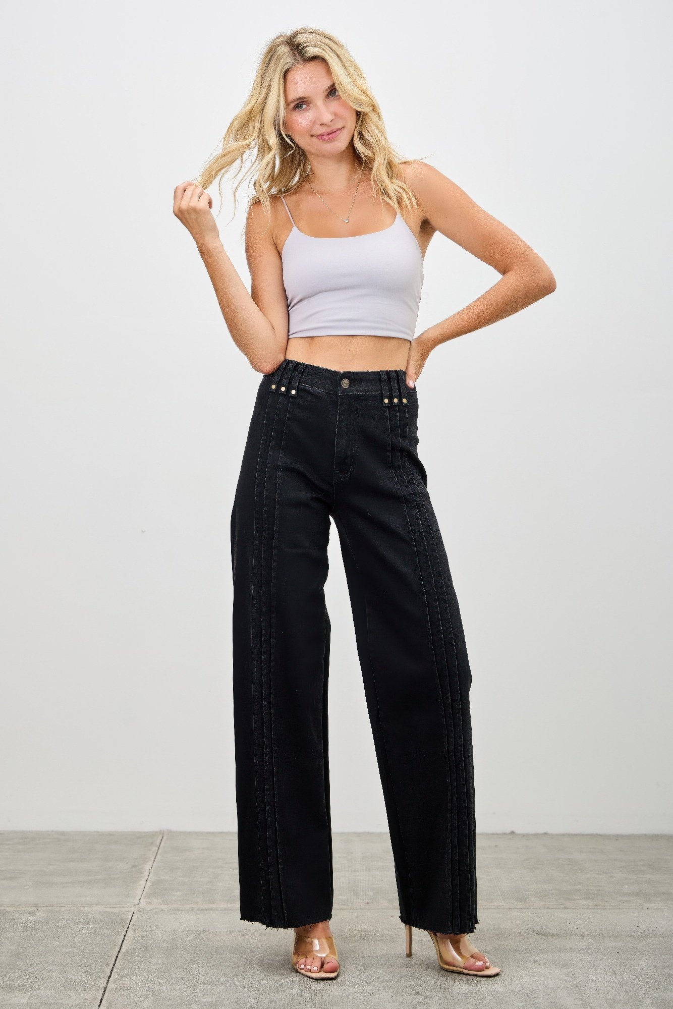 high rise straight with front lines