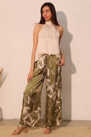 Hammered Satin Halter Bubble Top Hammered Satin Halter Bubble Top