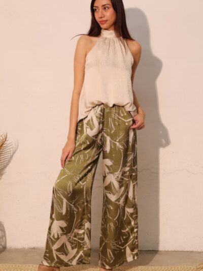 Hammered Satin Halter Bubble Top Hammered Satin Halter Bubble Top
