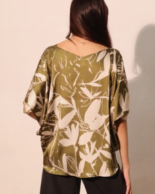 dreaming lily satin drawstring dolman top