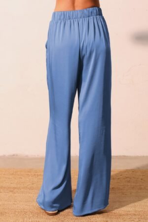 Washed Poly Silk Pocket Pants Washed Poly Silk Pocket Pants