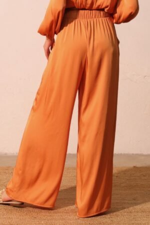Washed Poly Silk Pocket Pants Washed Poly Silk Pocket Pants