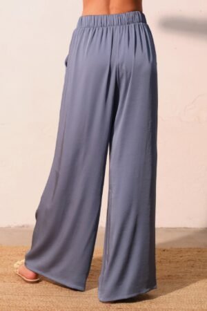 Washed Poly Silk Pocket Pants Washed Poly Silk Pocket Pants