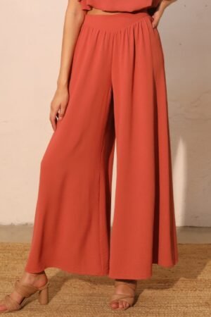 Matte Crepe Wide Leg Swing Pants Matte Crepe Wide Leg Swing Pants