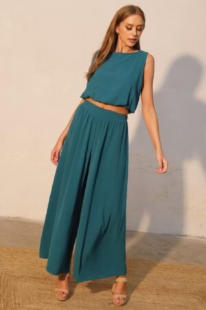 Matte Crepe Wide Leg Swing Pants Matte Crepe Wide Leg Swing Pants