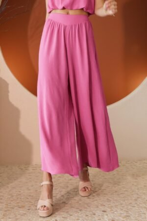 Matte Crepe Wide Leg Swing Pants Matte Crepe Wide Leg Swing Pants
