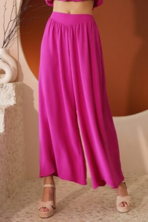 Matte Crepe Wide Leg Swing Pants Matte Crepe Wide Leg Swing Pants