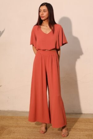 Matte Crepe Wide Leg Swing Pants Matte Crepe Wide Leg Swing Pants