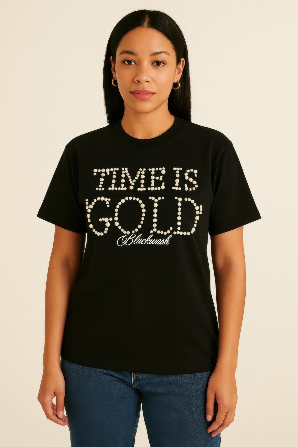 time is gold in pearls top