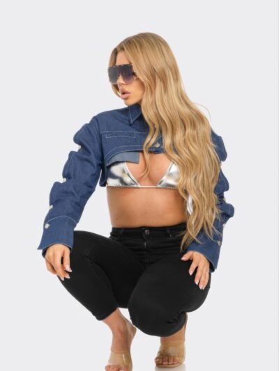 Button Down Denim Bolero Button Down Denim Bolero