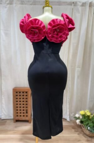 Midnight Magnolia Rosette Gown Midnight Magnolia Rosette Gown