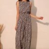 Night Meadow Sleeveless Bubble Jumpsuit