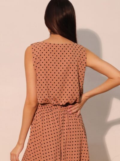 Flocked Polka Dot Bubble Crop Top Flocked Polka Dot Bubble Crop Top