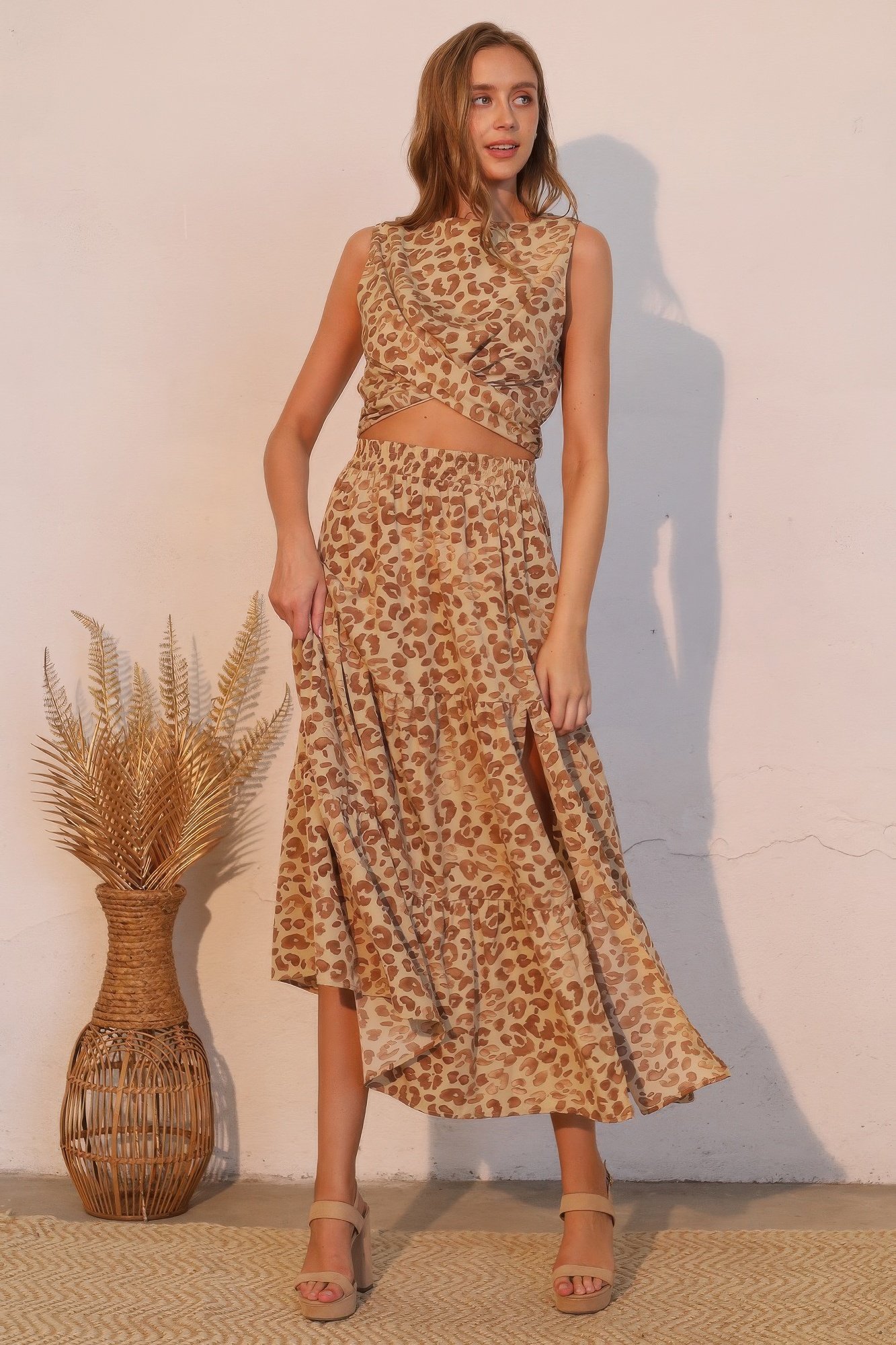wild babe tiered maxi skirt - image 2