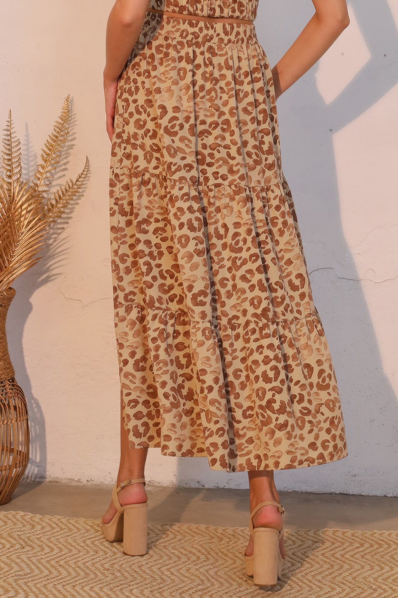 wild babe tiered maxi skirt - image 5