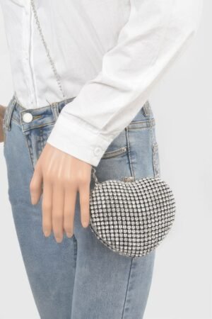 Rhinestone Heart Sahpe Party Clutch Rhinestone Heart Sahpe Party Clutch