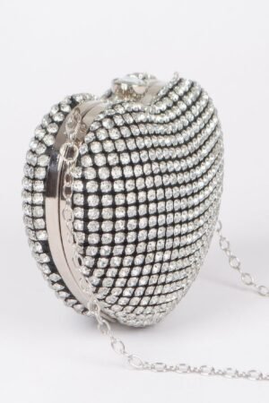 Rhinestone Heart Sahpe Party Clutch Rhinestone Heart Sahpe Party Clutch