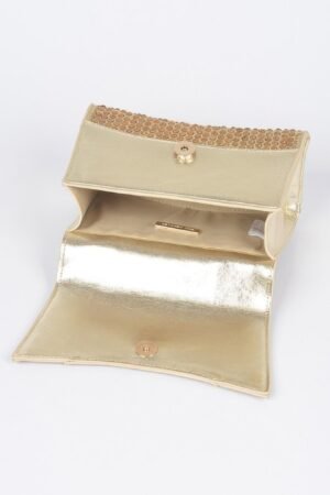 Metallic Rhinestone Hotfix Top Handle Flap Bag Metallic Rhinestone Hotfix Top Handle Flap Bag
