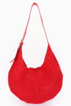 Mesh Crochet Shoulder With Pouch Mesh Crochet Shoulder With Pouch