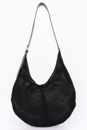 Mesh Crochet Shoulder With Pouch Mesh Crochet Shoulder With Pouch