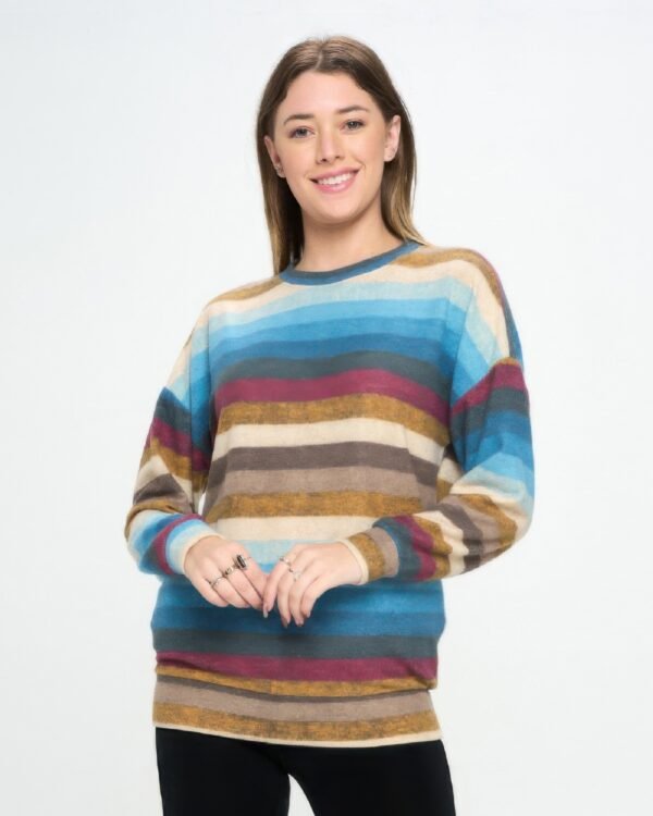 Terry Brushed Round Nk Long Sleeve W/ Pocket Top