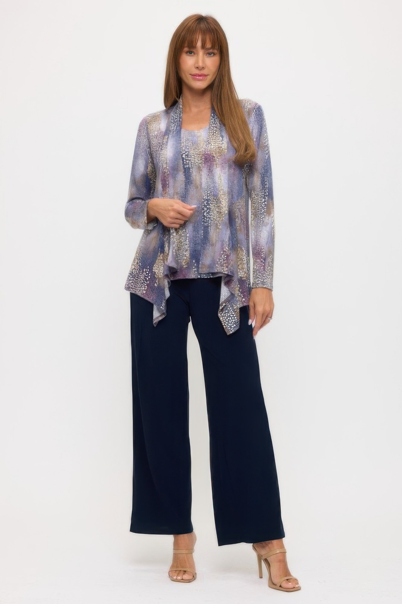 mid cut print jacket