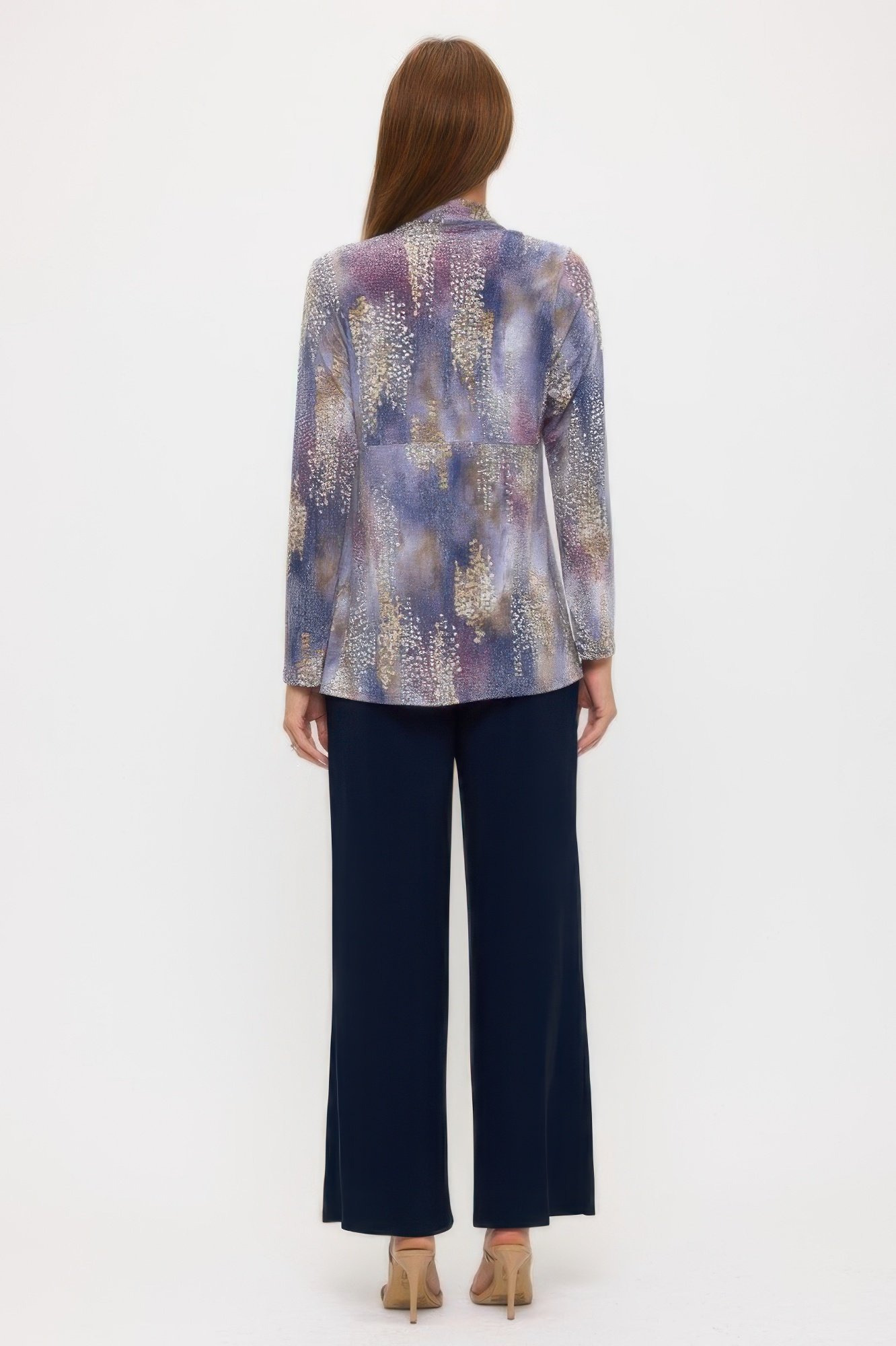 mid cut print jacket