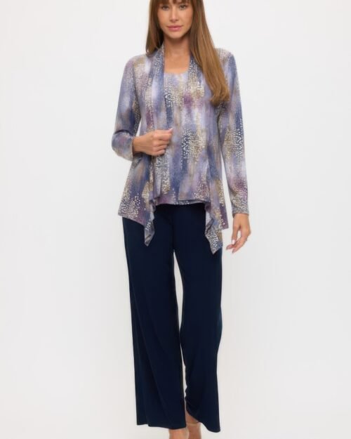 mid cut print jacket