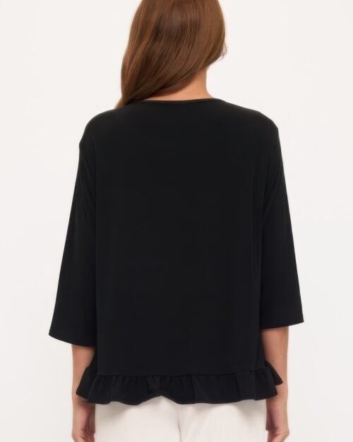 hit ruffle top with buttons