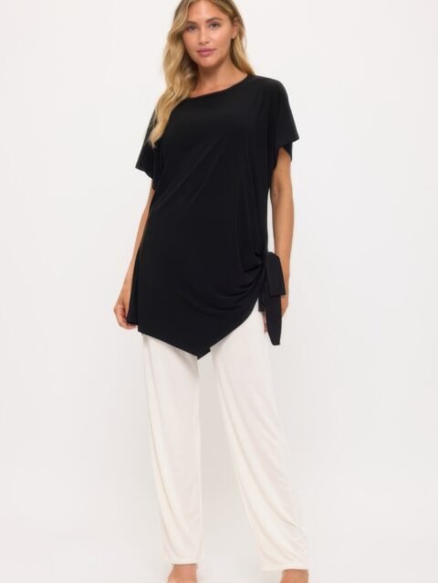 Hit Dolman Sleeve Tie Side Tunic