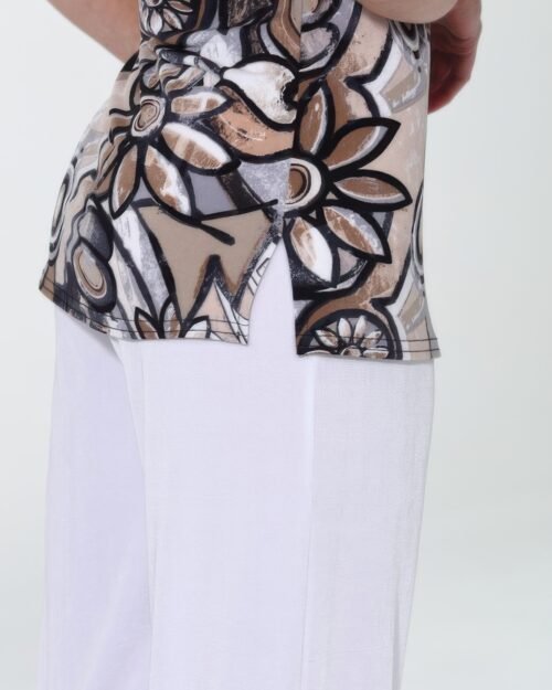 hit print sleeveless tank top