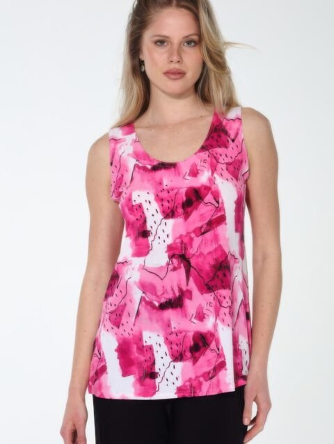 Hit Print Sleeveless Tank Top