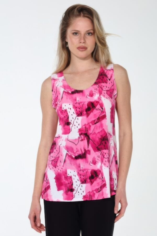 Hit Print Sleeveless Tank Top