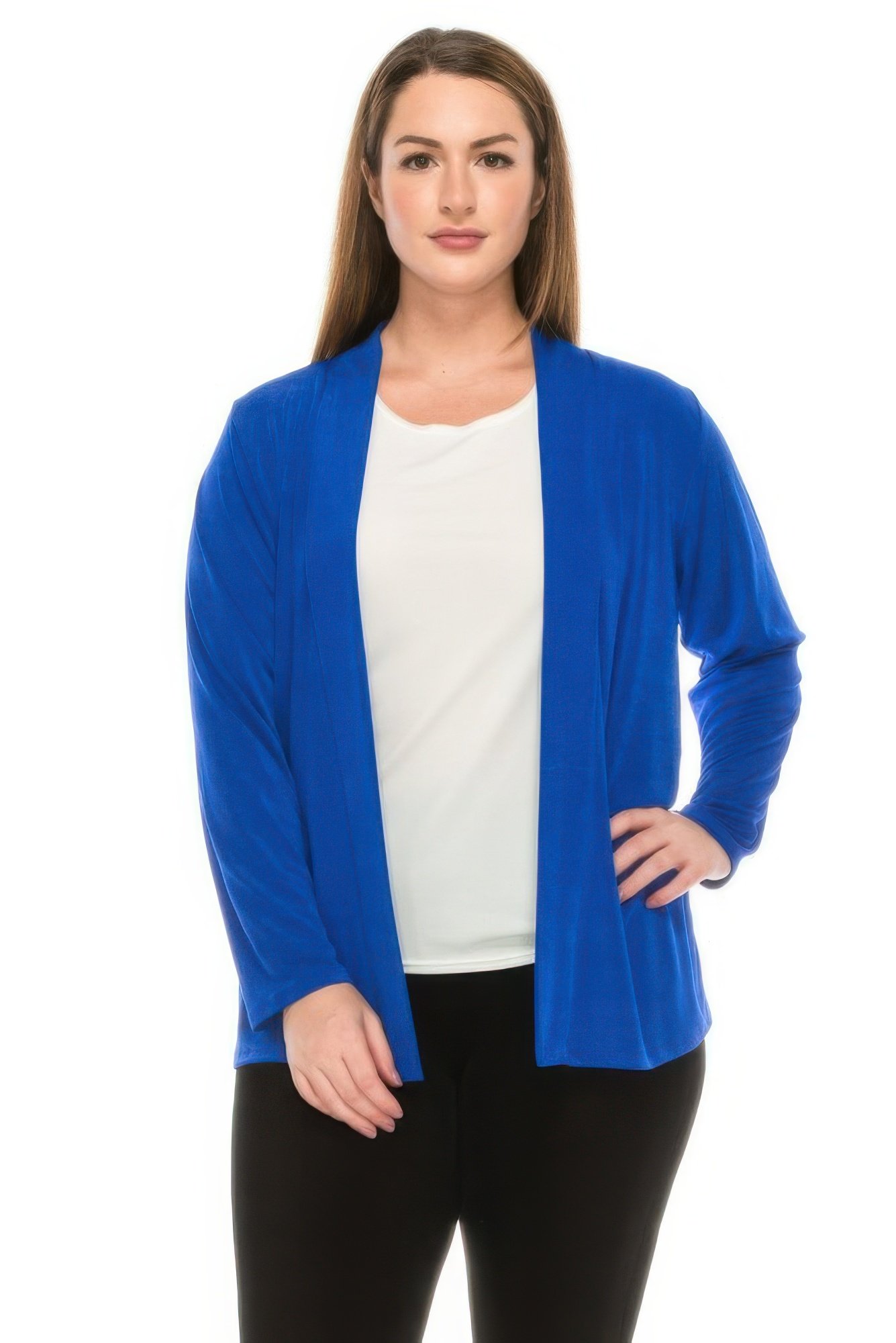 long sleeve acetate cardigan jacket
