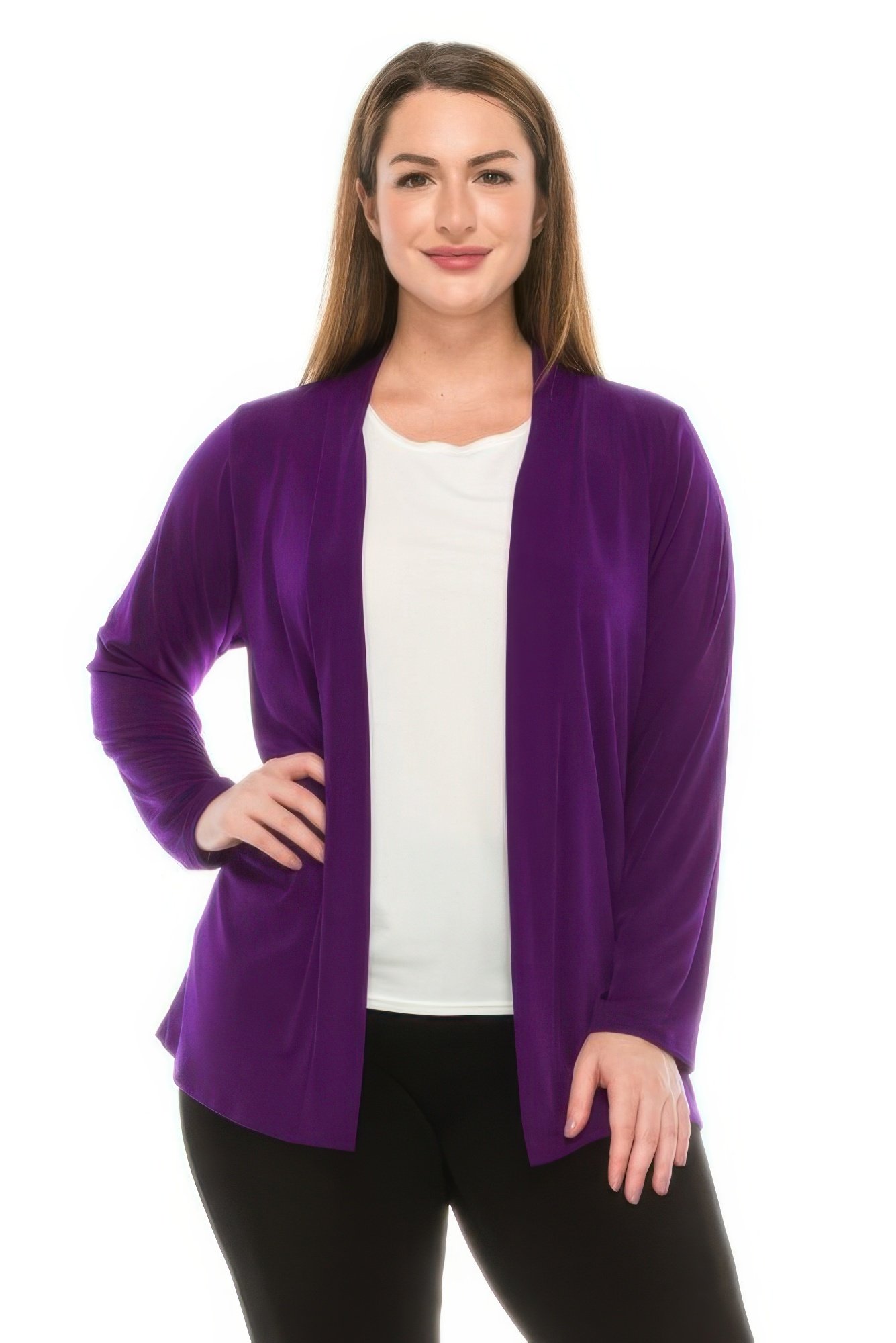 long sleeve acetate cardigan jacket