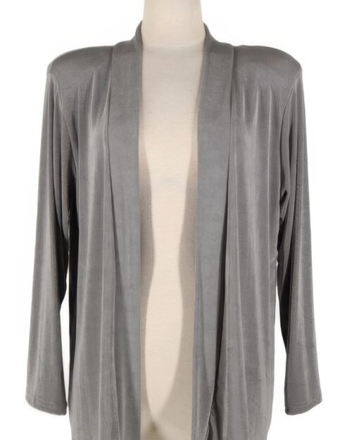 long sleeve acetate cardigan jacket