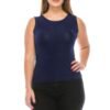Plus Size Sleeveless Solid Tank Top