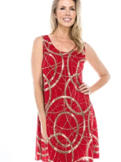 Glitter Short Tank Dress | Women’s Sleeveless Summer Dress
