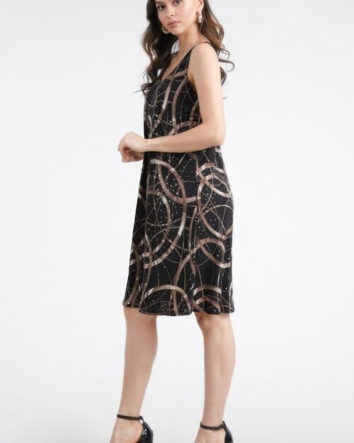 glitter short tank dress