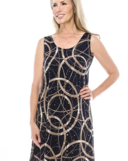 glitter short tank dress