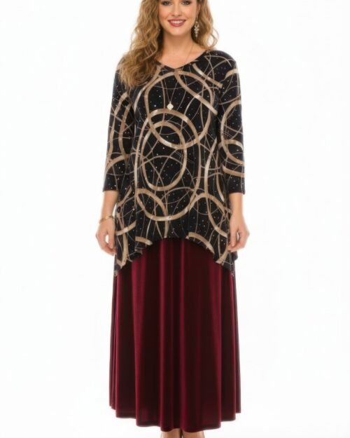 Glitter V-neck Binding Top