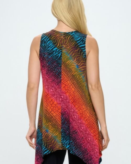 sleeveless side drop tunic