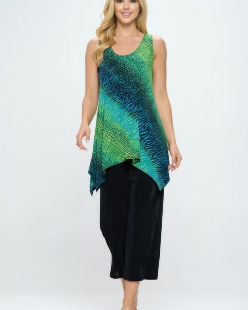 sleeveless side drop tunic