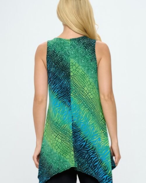 sleeveless side drop tunic