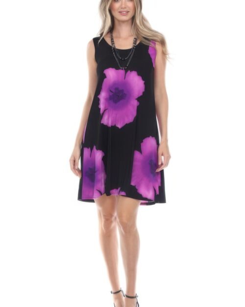 stretchy print short maxi dress