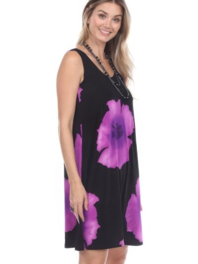 Stretchy Print Short Maxi Dress Stretchy Print Short Maxi Dress