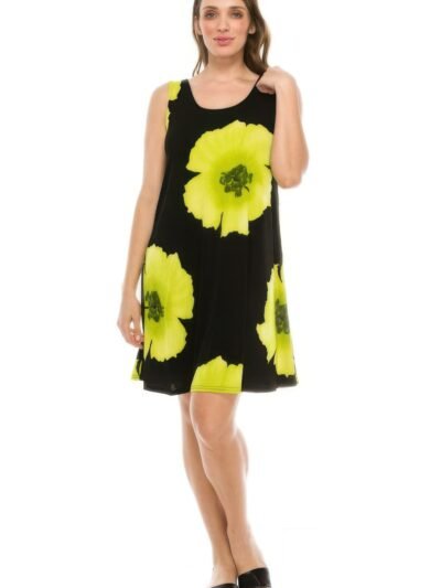 Stretchy Print Short Maxi Dress Stretchy Print Short Maxi Dress