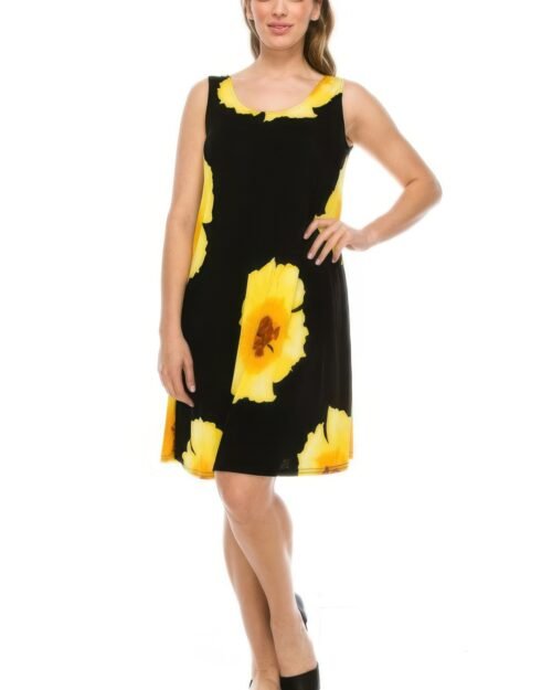 stretchy print short maxi dress